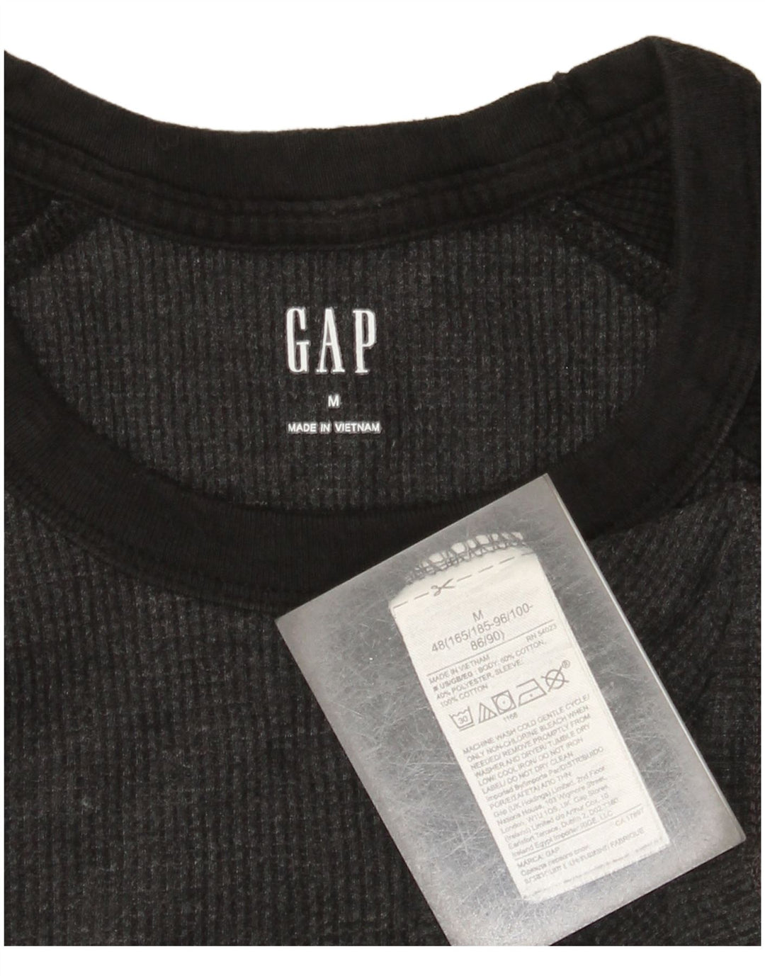 Gap Herre Sweatshirt Jumper Medium Grå Colourblock Bomuld