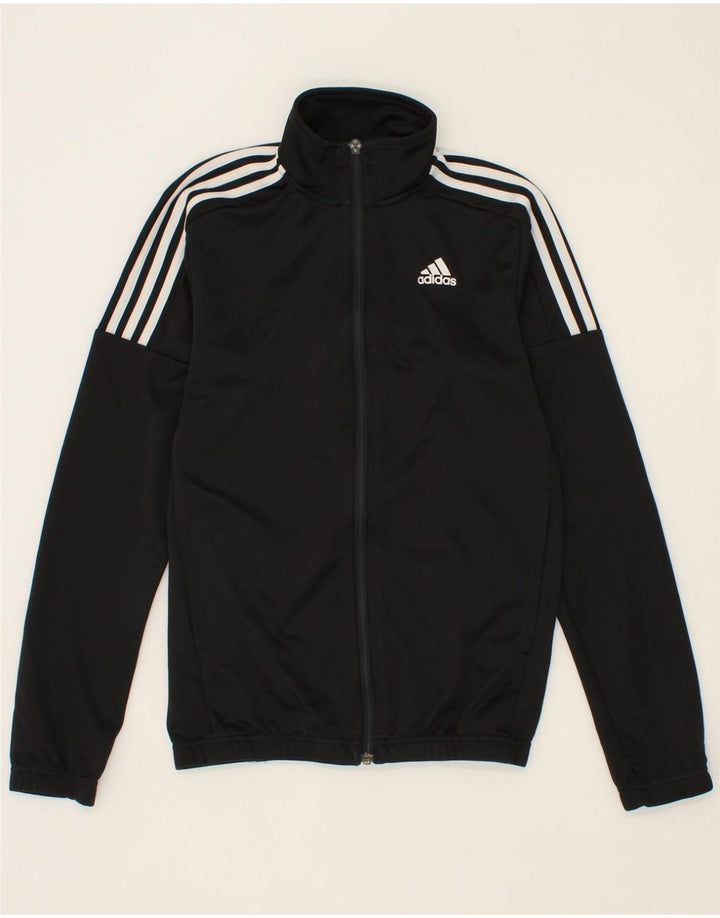 ADIDAS Mens Tracksuit Top Jacket XS Black Polyester Vintage Adidas and Second-Hand Adidas from Messina Hembry 