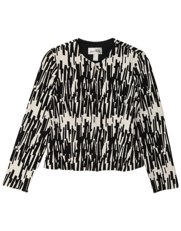 Joseph Ribkoff Dame Blazer Jakke UK 10 Lille Sort Geometrisk
