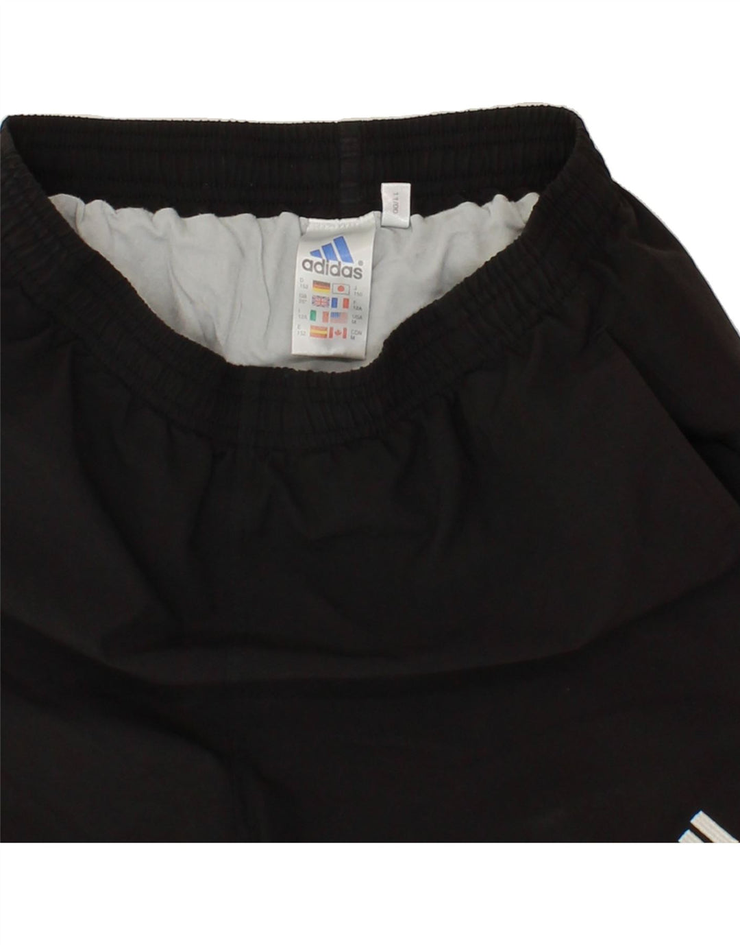 ADIDAS Boys Sport Shorts 11-12 Years Black Polyester Vintage Adidas and Second-Hand Adidas from Messina Hembry 