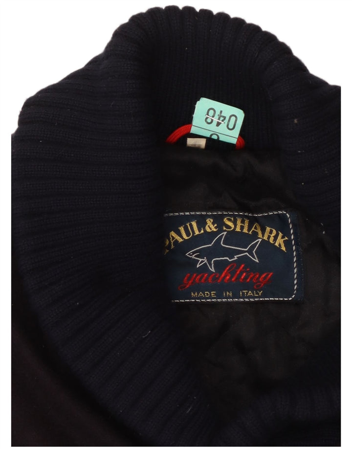 PAUL & SHARK Herre Yachting Overfrakke UK 40 Large Black Wool