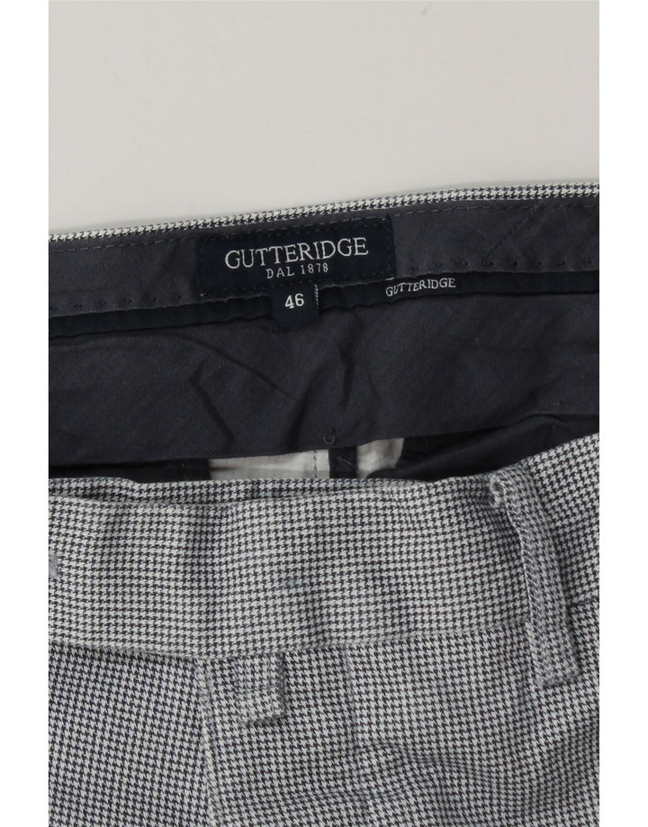 Gutteridge Skinny Suit Bukser til mænd IT 46 Small W32 L32 Blue Houndstooth