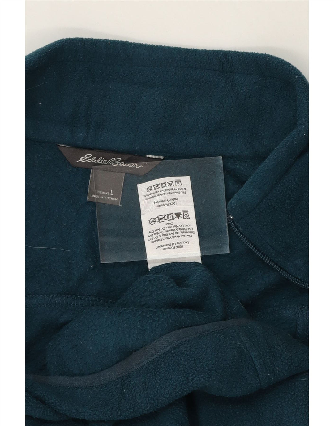 EDDIE BAUER Womens Fleece Gilet UK 16 Large Blue Polyester Vintage Eddie Bauer and Second-Hand Eddie Bauer from Messina Hembry 