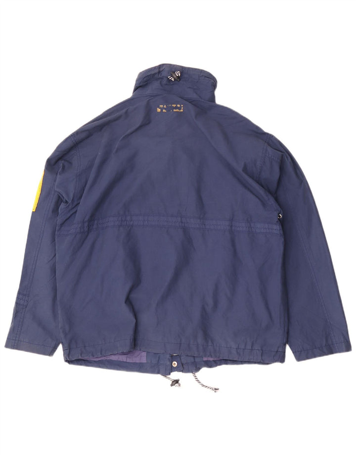 Invicta Dame Oversized Windbreaker Jacket UK 16 Large Blue Colourblock