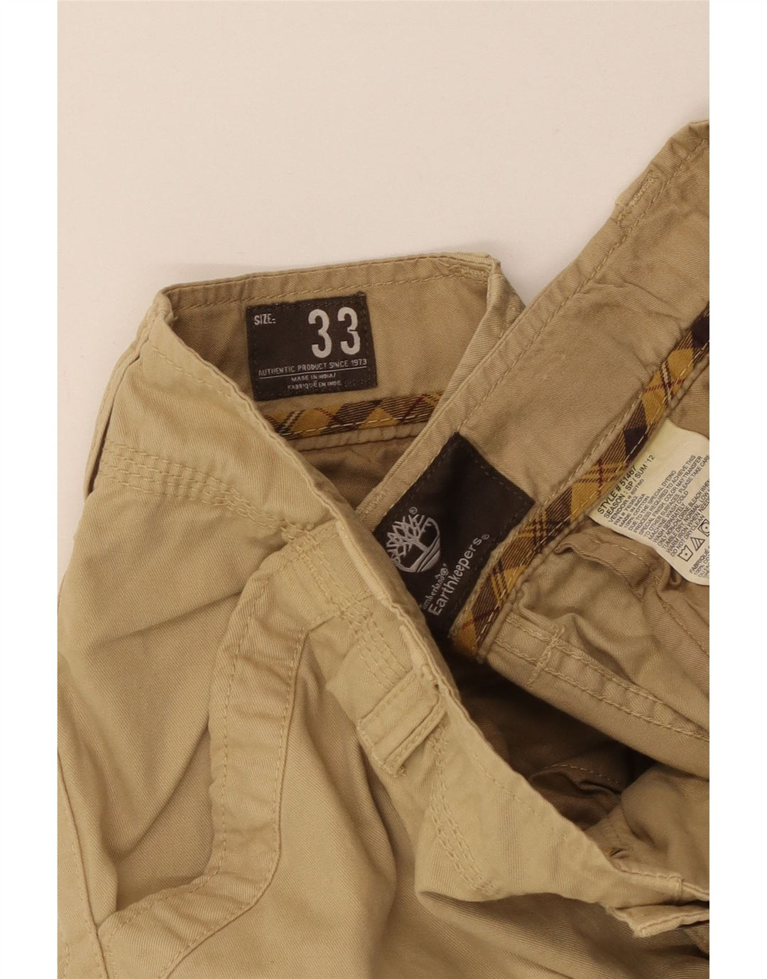 Timberland Herre Cargo Shorts W33 Medium Beige Bomuld