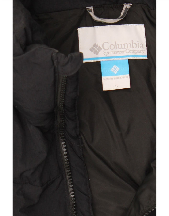 Columbia Polstret herrejakke UK 36 Lille sort nylon