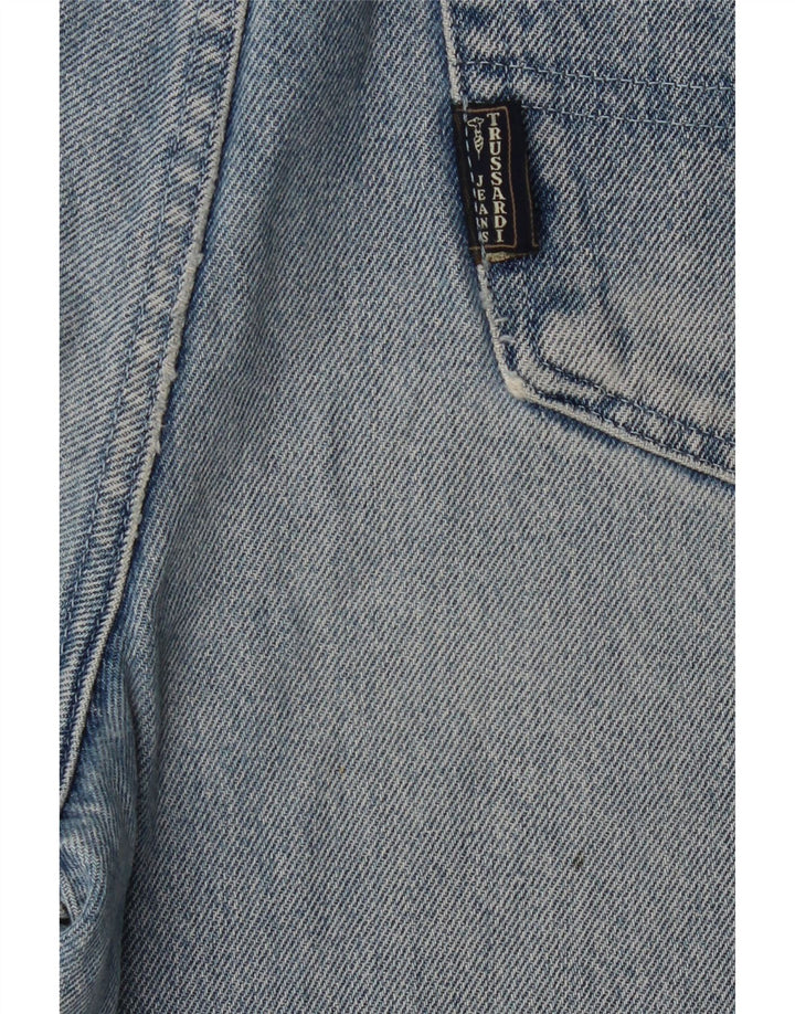 Trussardi Straight Jeans til mænd W34 L29 blå bomuld