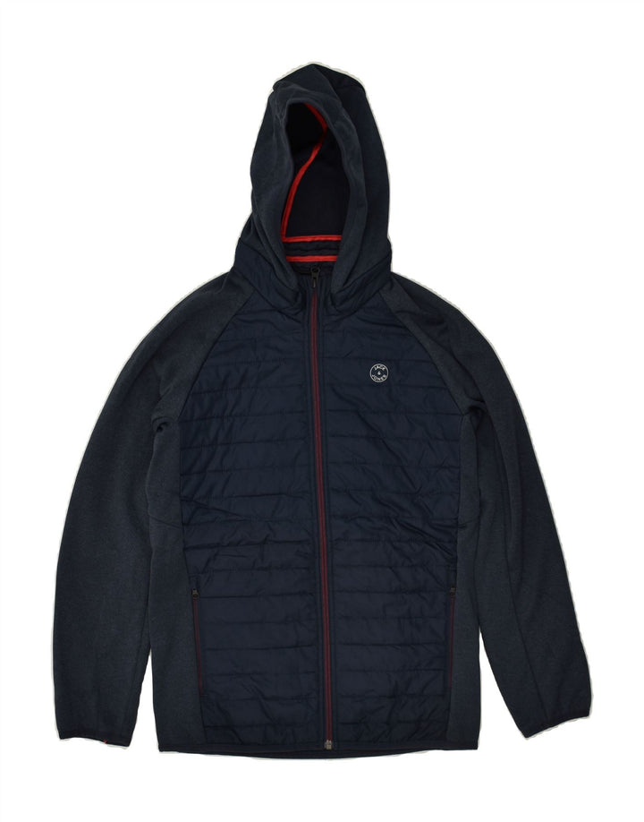 JACK & JONES Boys Zip Hoodie Sweater 11-12 Years Navy Blue | Vintage Jack & Jones | Thrift | Second-Hand Jack & Jones | Used Clothing | Messina Hembry 