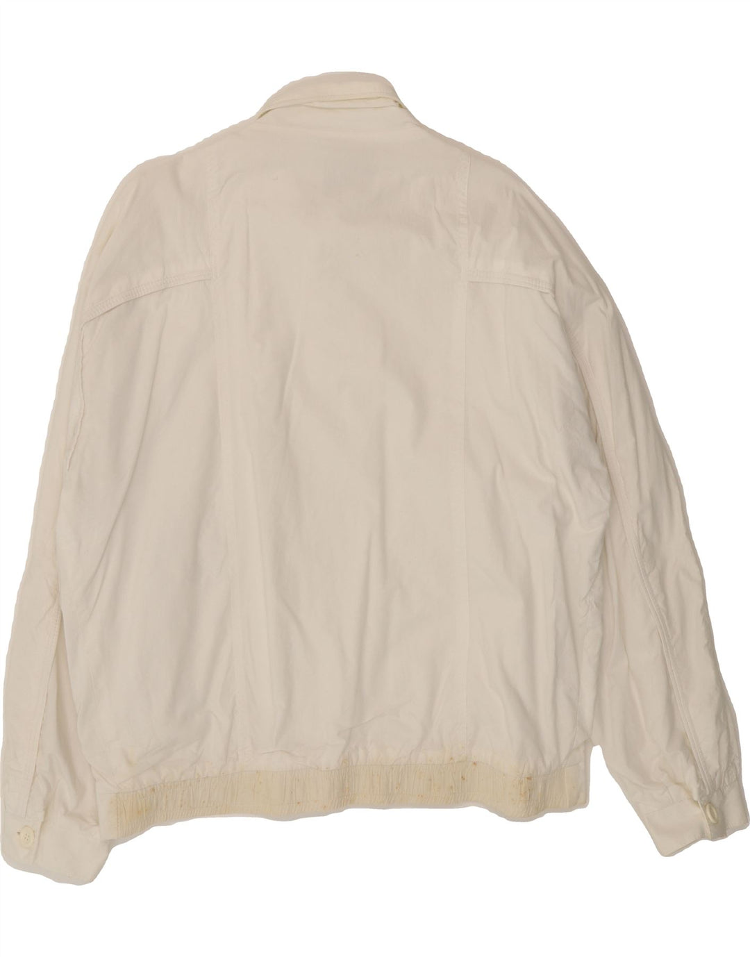 POP 84 Mens Bomber Jacket UK 42 XL White Polyester Vintage POP 84 and Second-Hand POP 84 from Messina Hembry 