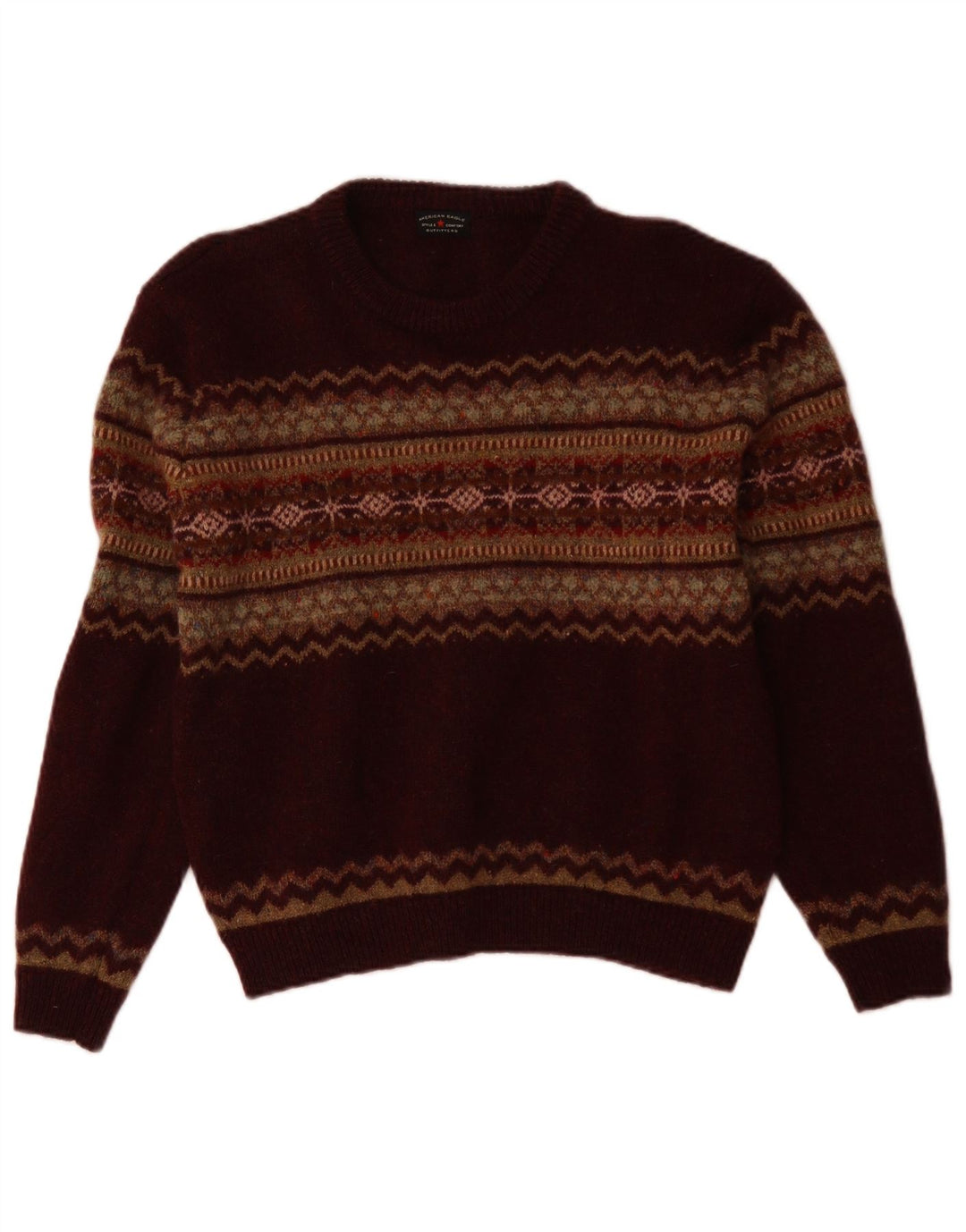 AMERICAN EAGLE Dametrøjetrøje med rund hals, UK 14 Medium Maroon