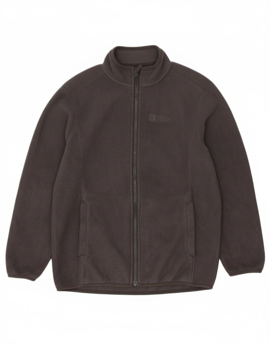 Jack Wolfskin Boys Fleecejakke 9-10 År Lille Grå Polyester