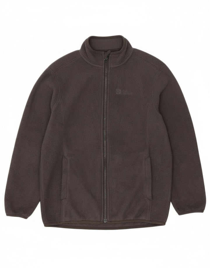 Jack Wolfskin Boys Fleecejakke 9-10 År Lille Grå Polyester