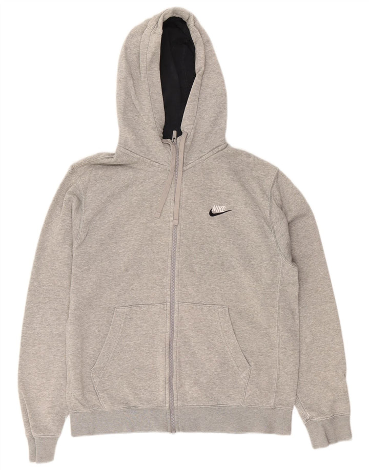 Nike hættetrøje med lynlås til mænd Medium Grey Flecked Bomuld