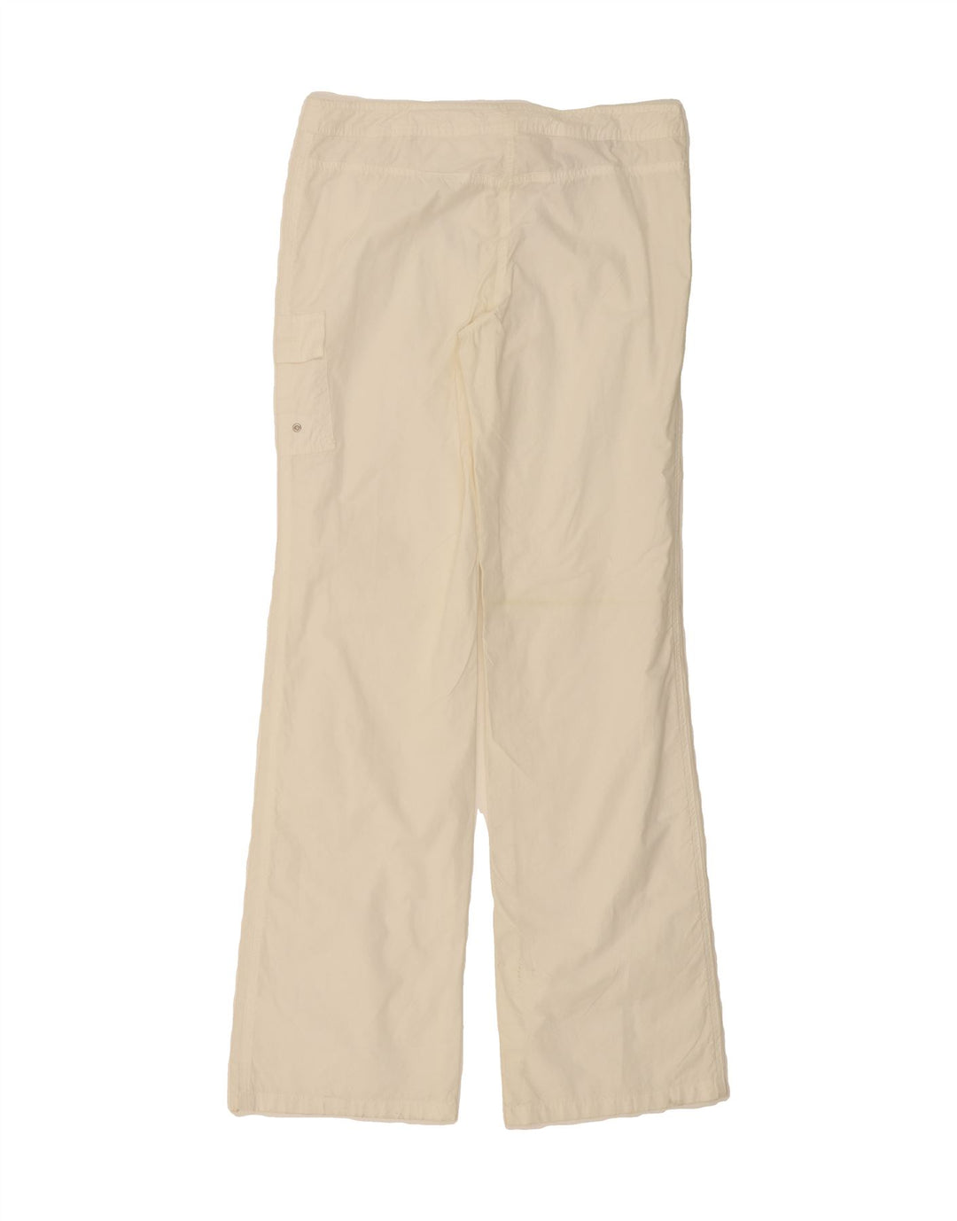 LACOSTE Womens Bootcut Cargo Trousers Size 42 Large W30 L35 White Cotton Vintage Lacoste and Second-Hand Lacoste from Messina Hembry 