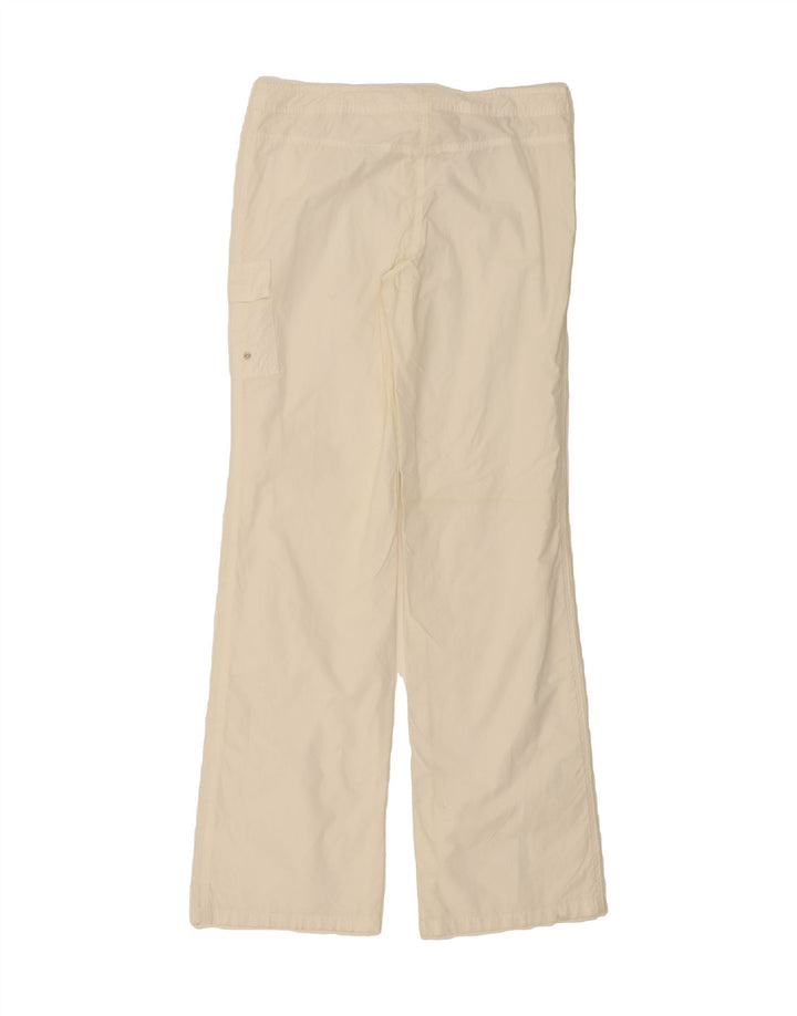 LACOSTE Womens Bootcut Cargo Trousers Size 42 Large W30 L35 White Cotton Vintage Lacoste and Second-Hand Lacoste from Messina Hembry 
