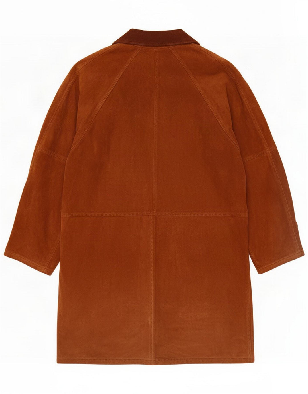 Conbipel Dame Oversized ruskindsfrakke IT 42 Mellembrun Læder