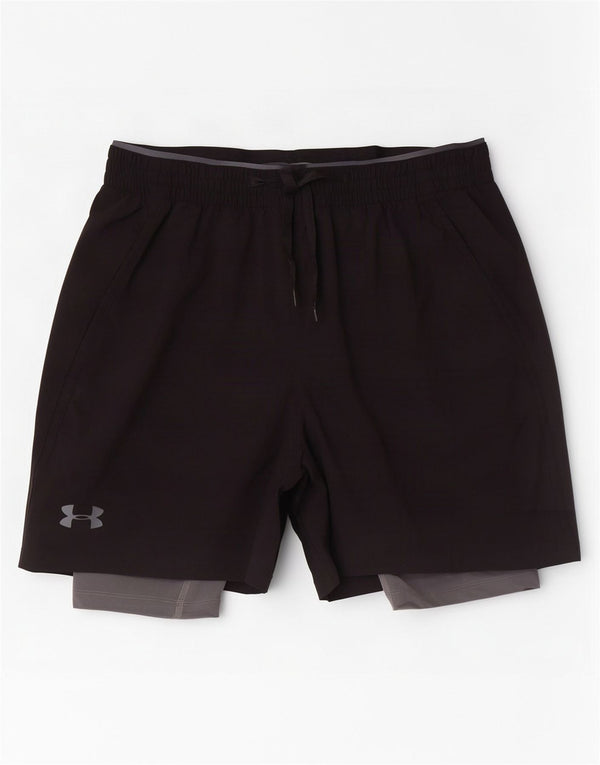 Under Armour Mens Heat Gear Sport Shorts Large Black Polyester