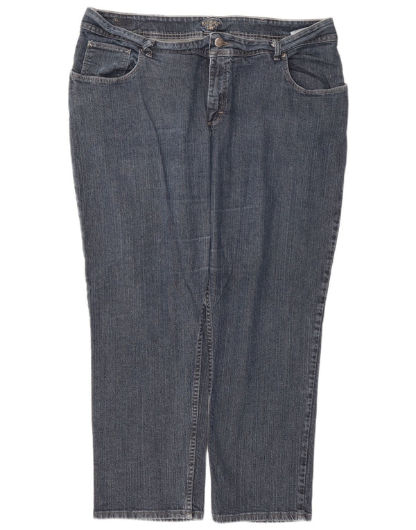 Lee Womens Riders Straight Jeans US 22 3XL W42 L29 Blå Bomuld