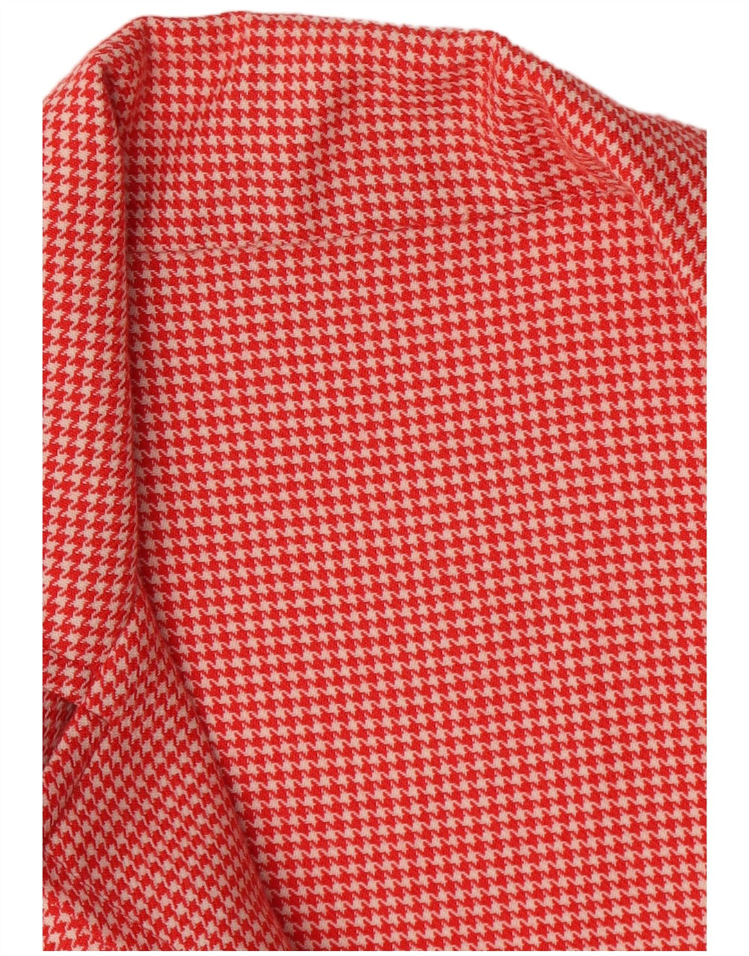 Vintage Dame Dobbeltradet Blazer Jacket UK 14 Medium Red Houndstooth