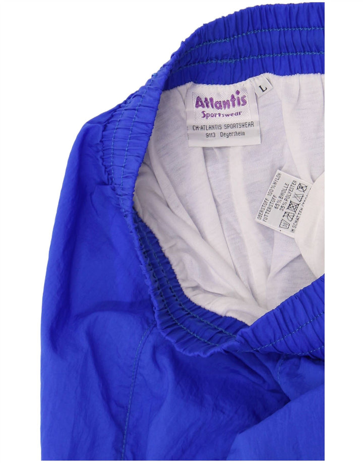 Atlantis Herre grafisk træningsdragt Bukser Joggers Large Blue Colourblock