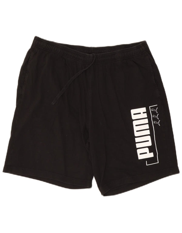 Puma Herre grafiske sportsshorts 2XL sort bomuld