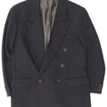 Renato Cavalli Herre Double Breasted Blazer Jacket UK 38 Medium Navy Blue
