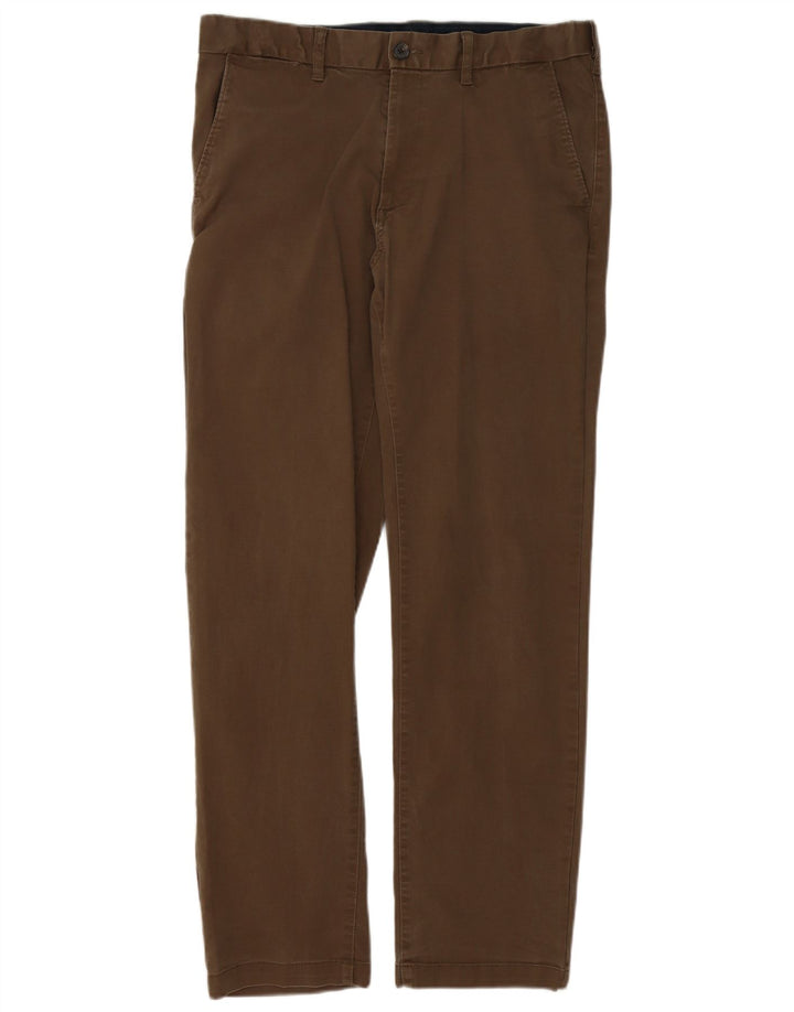 Marks & Spencer Herre Regular Fit Chinobukser W36 L33 Brun Bomuld