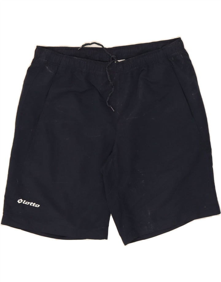 LOTTO Mens Sport Shorts Large Navy Blue Polyester Vintage Lotto and Second-Hand Lotto from Messina Hembry 