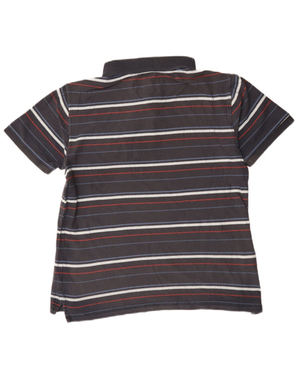 Penguin Herre Slim Fit Polo Shirt Medium Grå Stribet Bomuld