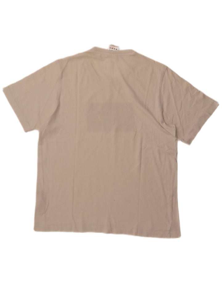ADIDAS Grafisk T-shirt top til mænd Stor hvid bomuld