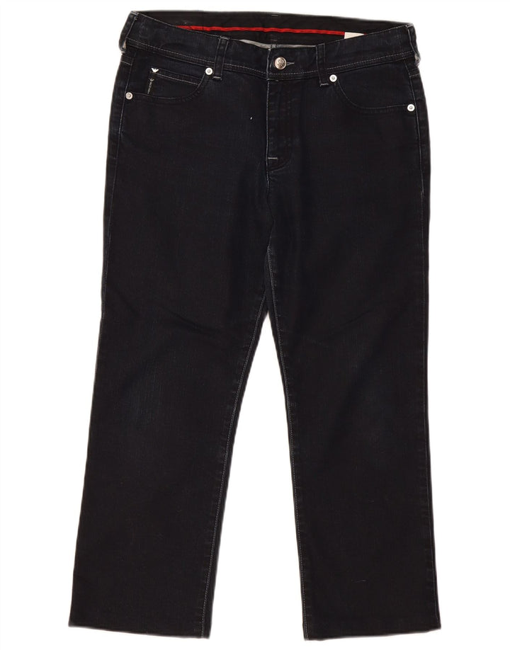 Armani Dame Straight Jeans W29 L24 Marineblå Bomuld