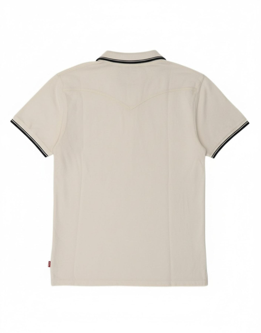 LEVI'S Mens Polo Shirt Large White Cotton