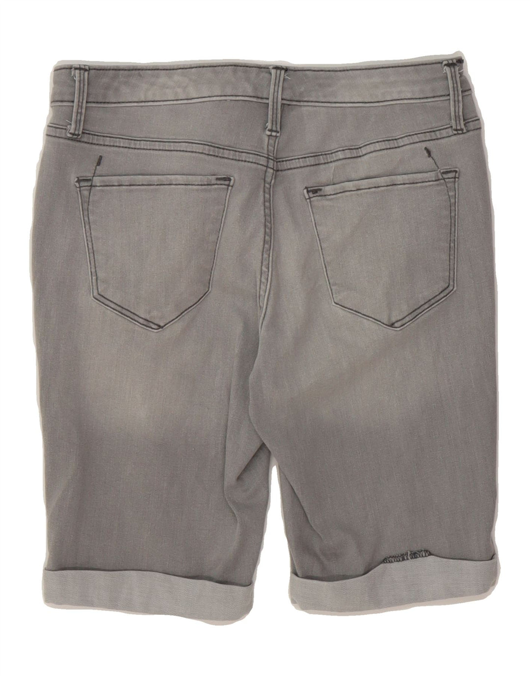 MOSSIMO Womens Mid Rise Bermuda Denim Shorts US 4 Small W27  Grey Vintage Mossimo and Second-Hand Mossimo from Messina Hembry 