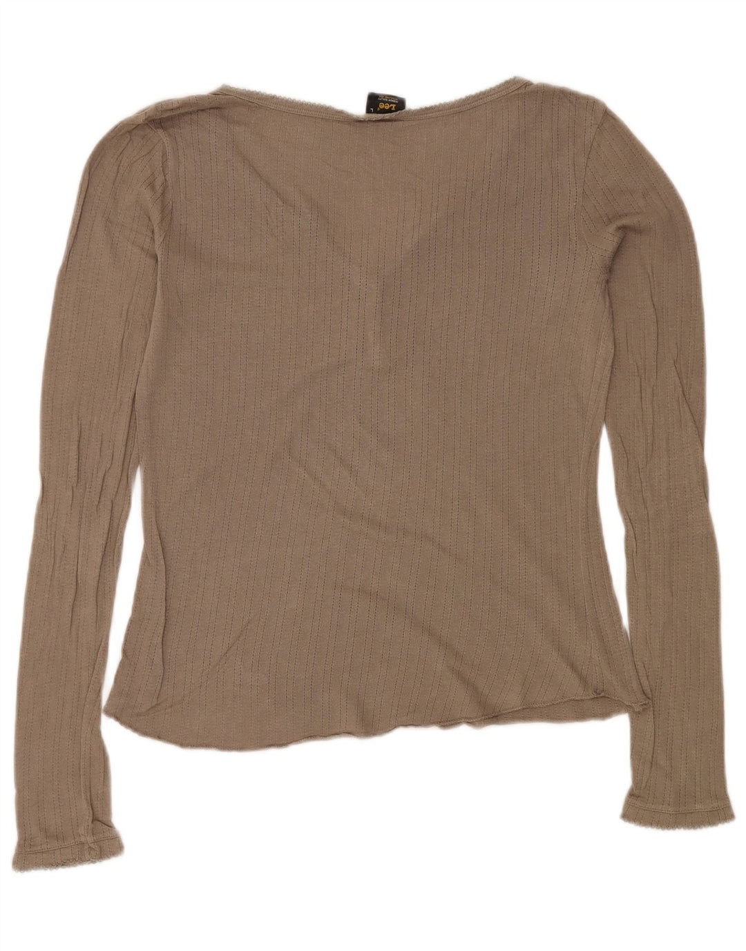 Lee Dametop Langærmet UK 14 Stor Beige