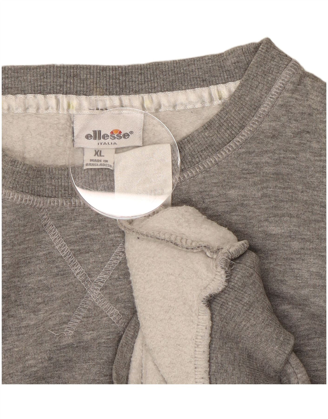 Ellesse Dame Sweatshirt Jumper UK 18 XL Grå Bomuld