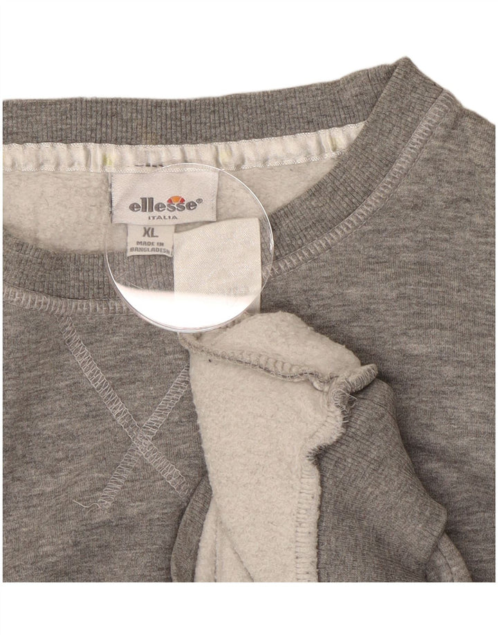 Ellesse Dame Sweatshirt Jumper UK 18 XL Grå Bomuld