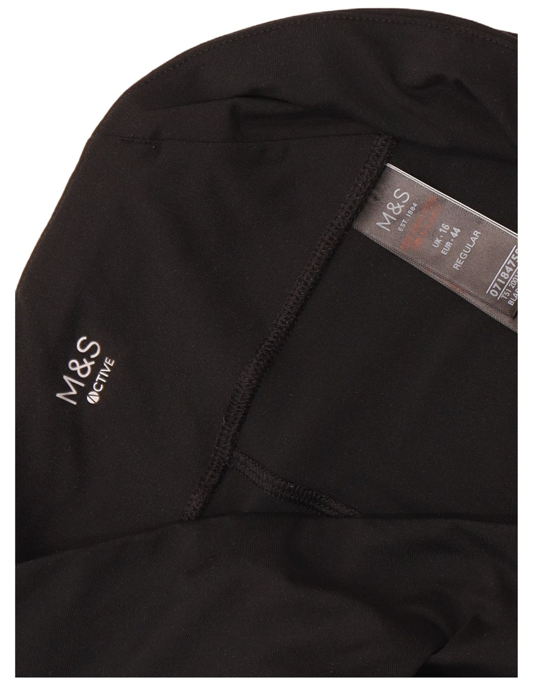 MARKS & SPENCER Womens Regular Fit sportsshorts UK 16 Large Black