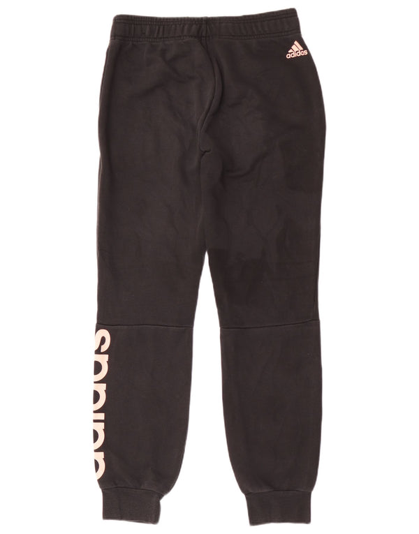 Adidas Graphic Tracksuit Bukser til kvinder Joggers UK 8/10 Small Black