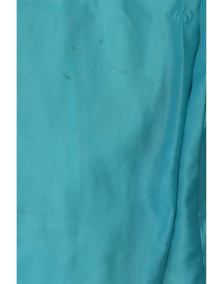Vintage fuld træningsdragt til mænd XL Blå Colourblock Polyamid Retro