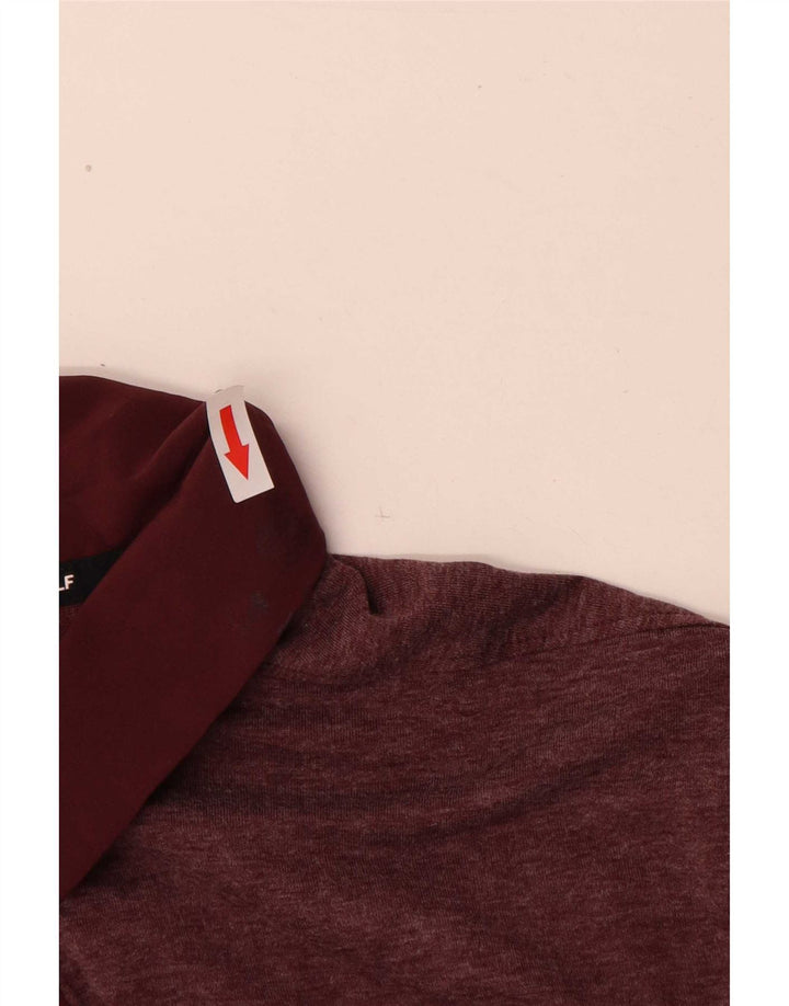 Nike Langærmet golf poloshirt til mænd Medium Burgundy polyester