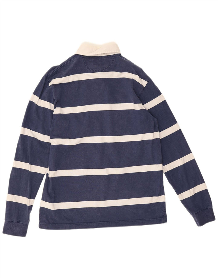 Hackett Langærmet Rugby Polo Shirt til mænd Lille marineblå stribet