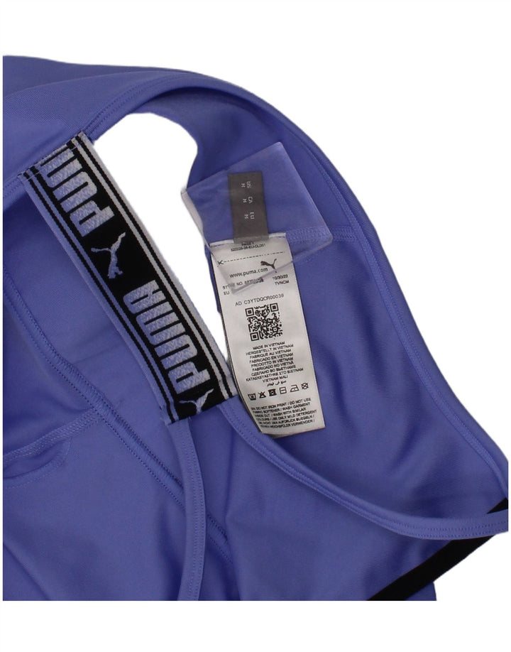 Puma Graphic Sport BH Top Medium Blue Polyester Sports
