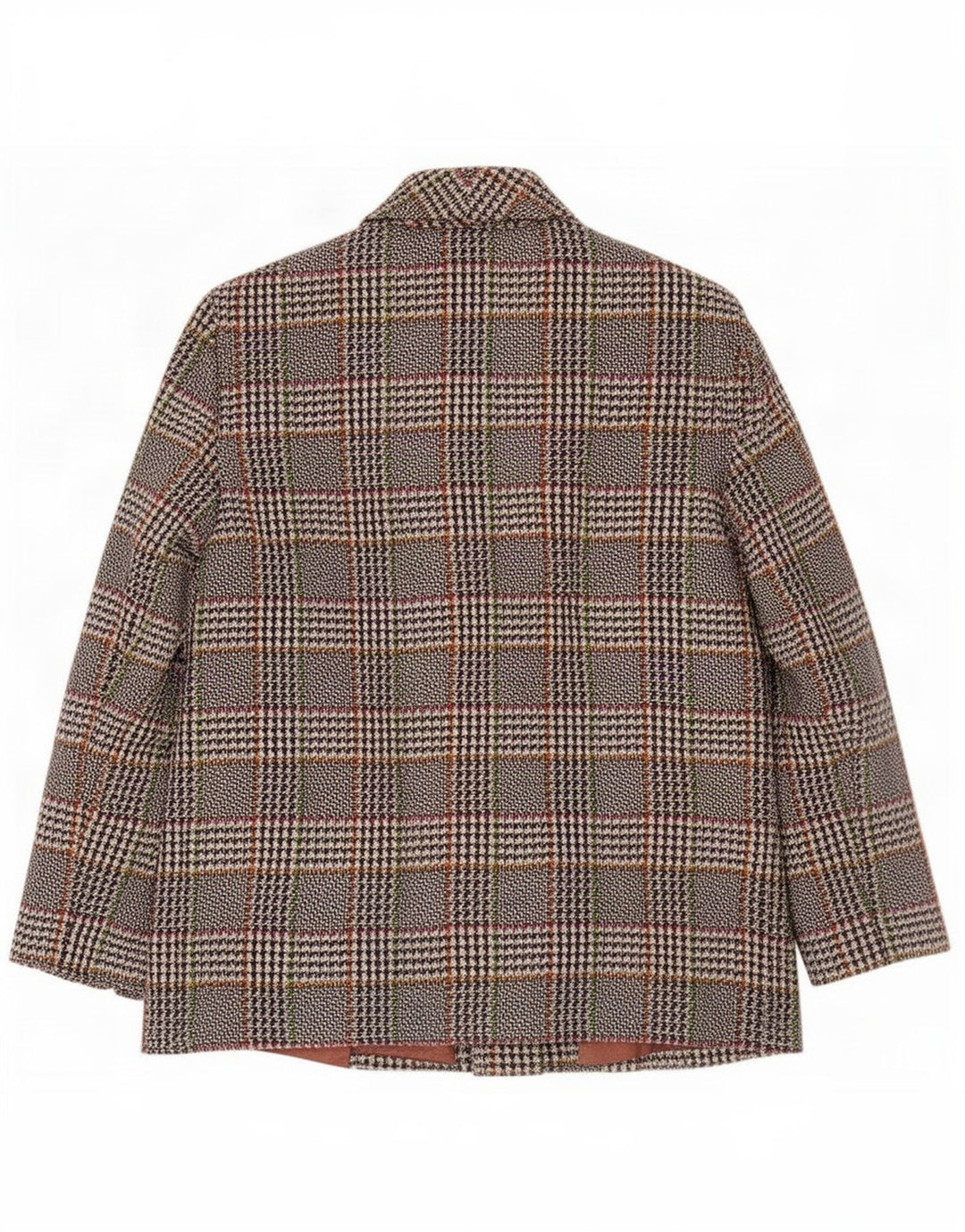 Vintage Dame 2 Button Blazer Jacket UK 16 Large Grey Check