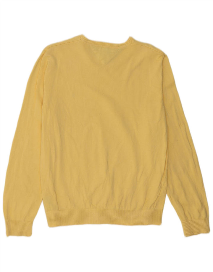 Tommy Hilfiger Herre V-hals sweater Medium Gul Bomuld
