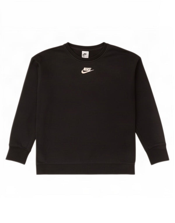 Nike Girl Sweatshirt Jumper 13-14 år XL Sort bomuld