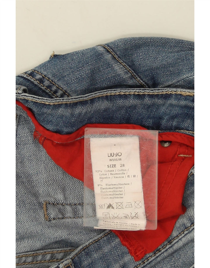 LIU JO Lige jeans til kvinder W28 L30 blå bomuld