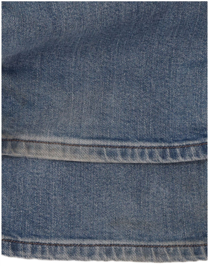 WRANGLER Straight jeans til mænd W36 L34 blå bomuld