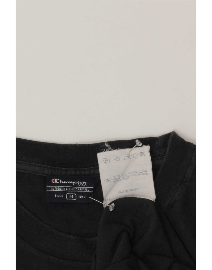 Champion Herre T-Shirt Top Medium Marineblå Bomuld