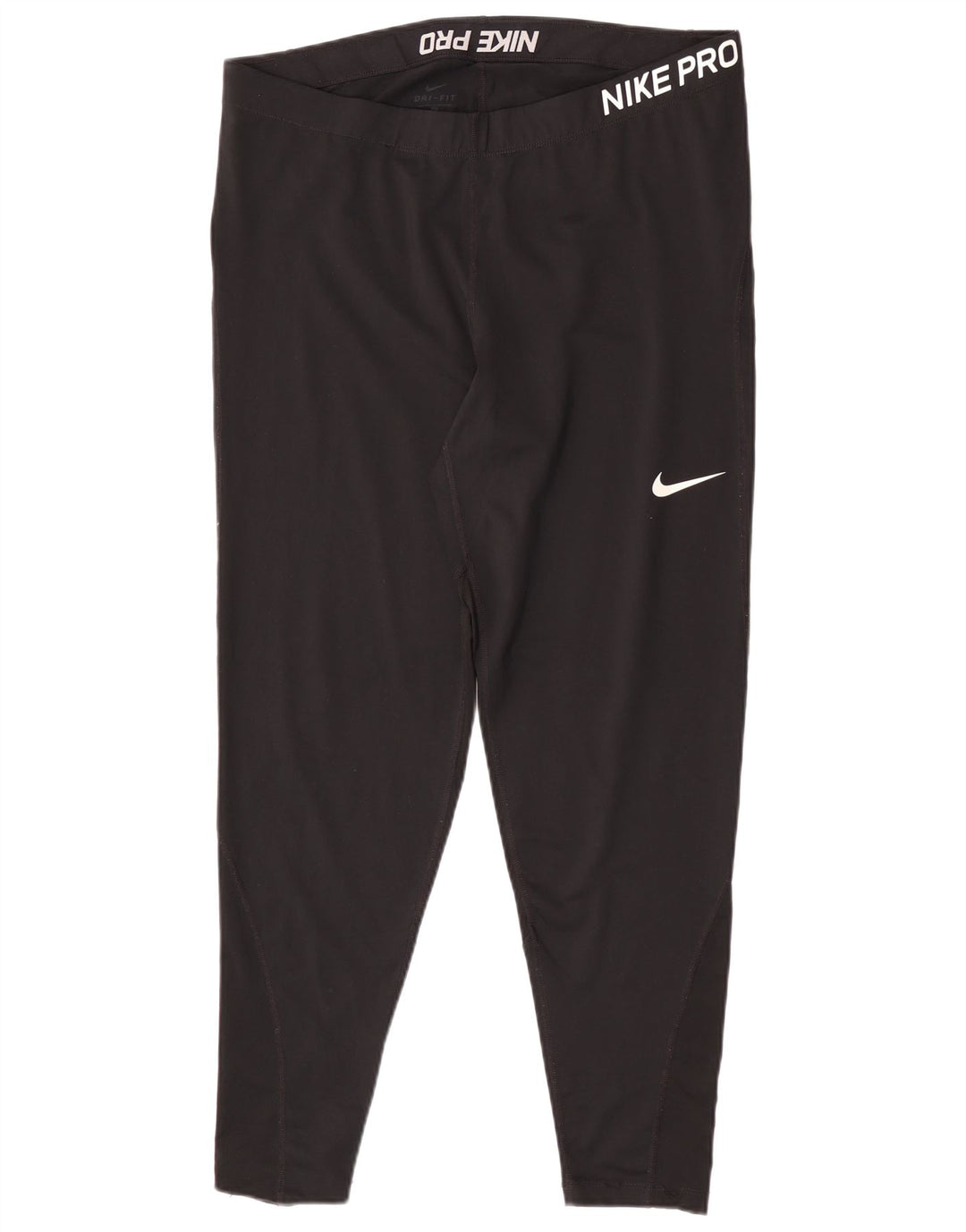 Nike Dame Dri Fit Grafiske Leggings UK 20 2XL Sort