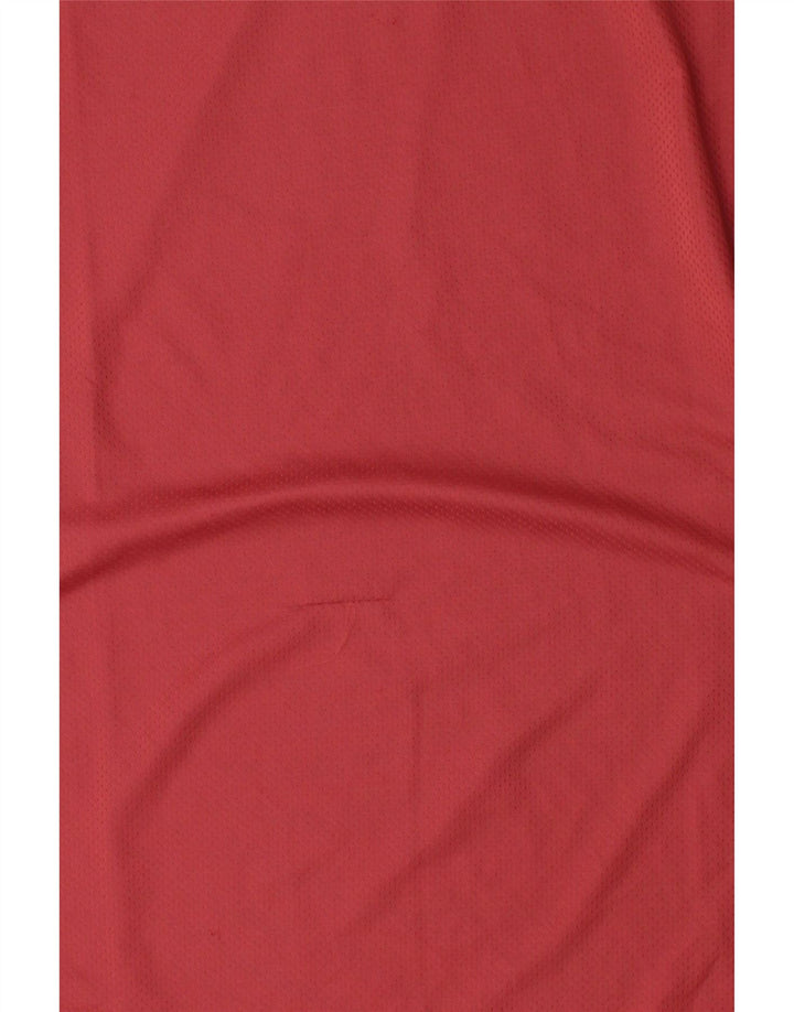 ADIDAS Mens T-Shirt Top XL Red Colourblock Polyester Vintage Adidas and Second-Hand Adidas from Messina Hembry 